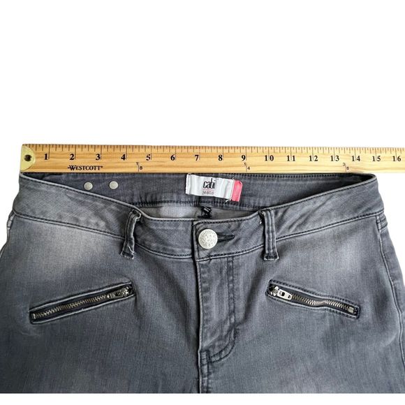 Cabi Womens Gray Low Rise Zip‎ Pockets Skinny Fit Jeans 6 - Picture 4 of 8